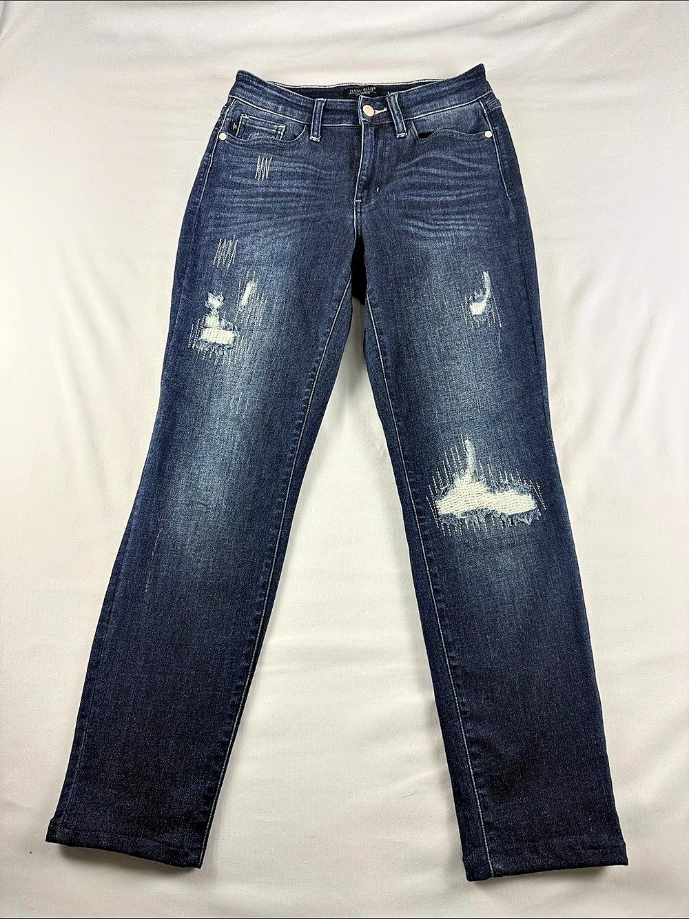 Judy Blue Boyfriend Distressed Jeans Women’s 27 Stretch Denim Like New